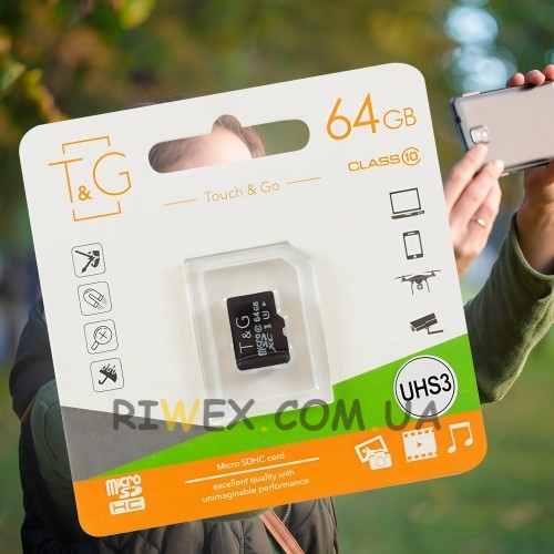 Универсальная сменная мобильная карта памяти micro TG 64GB class 10 (206)