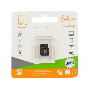 Универсальная сменная мобильная карта памяти micro TG 64GB class 10 (206)
