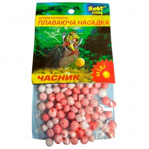 Рыболовная ароматизированная плавающая насадка из пенопласта SEVI Fishing Чеснок