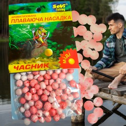 Рибацька ароматизована плавуча насадка з пінопласту SEVI Fishing Часник