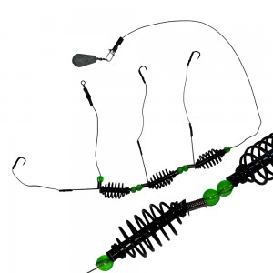 Снасть “Супер-Карась” з трьома годівничками та гачками, з грузиком