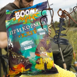 Підгодовування для риби прикормка BOOM клей 900г Амур-Товстолоб