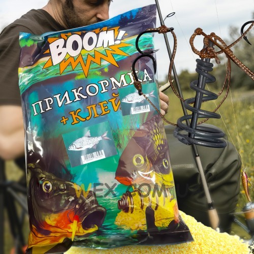 Підгодовування для риби прикормка BOOM клей 900г Лящ