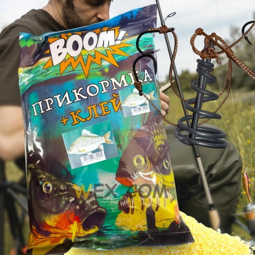 Підгодовування для риби прикормка BOOM клей 900г Карась
