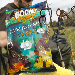 Підгодовування для риби прикормка BOOM клей 900г Часник