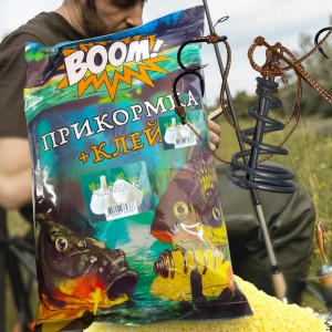Підгодовування для риби прикормка BOOM клей 900г Часник