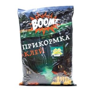 Прикормка для рыбы прикормка BOOM клей 900г Кукуруза