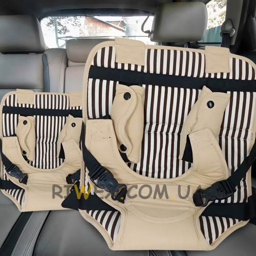 Детское портативное бескаркасное универсальное автокресло Baby Saftey Chair Y01 Бежевый (211)