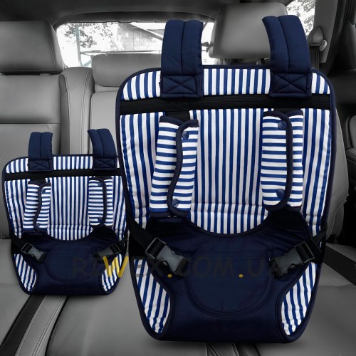 Детское портативное бескаркасное универсальное автокресло Baby Saftey Chair Y01 Синий (211)