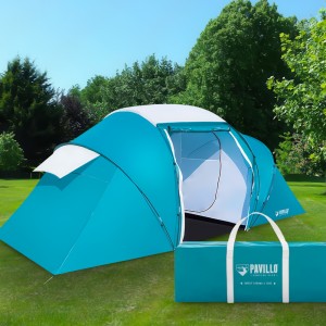 Туристическая четырехместная палатка Bestway 68093 «Family Ground 4» 2 слоя 460x230x185см (LM)