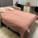 Двоспальний плед-покривало бавовна Lisa стільники «Затишок» 150*200 см Рожевий (ВОТ)