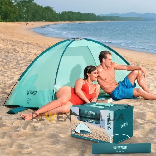 Туристичний двомісний намет з чохлом в комплекті Bestway 68105 Pavillo Beach Ground 200 х 120 х 95 см (LM)