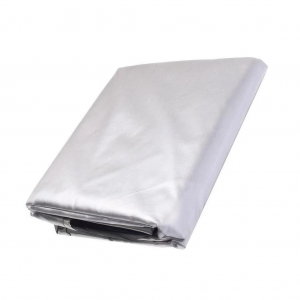 Прогумований захисний тент з люверсами ПВХ 2047 150 г/м2 4х4 м Сірий (JS)