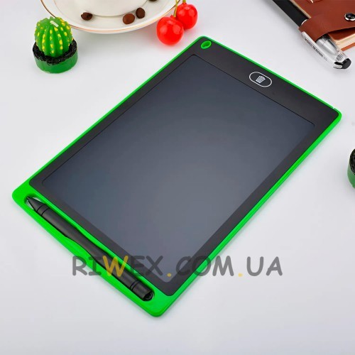 Тонкий электронный планшет для рисования с LED-экраном без подсветки 16" 1602С Зеленый (AX)