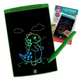 Планшет графический для рисования, заметок 1301 LCD Writing 13", Зеленый  (AX)