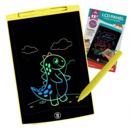 Планшет графический для рисования, заметок 1301 LCD Writing 13", Желтый  (AX)