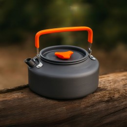 Кемпинговый чайник с антипригарным покрытием CAMPSOR 1824 алюминиевый, 1,1 л  (JS)