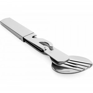 Туристичний універсальний набір столових приладів з 4 об'єктів (Ложка, Вилка, Відкривачка, Ніж) 1920 (JS)