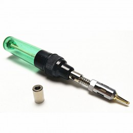 Газовий компактний паяльник HT-F01/1381 (120W)  температура від 100 °C до 1300 °C, Зелений (JS)