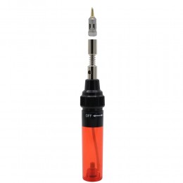 Газовий компактний паяльник HT-F01/1381 (120W) температура від 100 °C до 1300 °C, Червоний (JS)