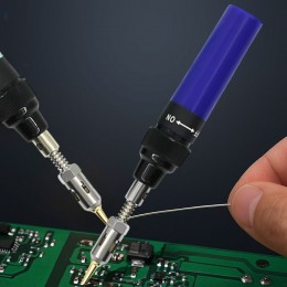 Газовий компактний паяльник HT-F01/1381 (120W)  температура від 100 °C до 1300 °C, Синій (JS)