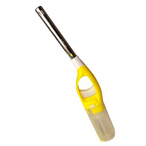 Побутова потужна кухонна запальничка з п'єзопідпалом ICQ Lighter XHG8803 Жовтий (AMN)