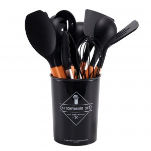 Многофункциональный маленький настольный набор кухонных принадлежностей 12 предметов Kitchen&Dining Черный Многофункциональный маленький настольный набор кухонных принадлежностей 12 предметов Kitchen&Dining Черный