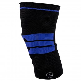 Еластичний бандаж-фіксатор для колінного суглоба Knee Support Чорно-синій L