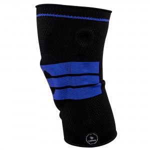 Еластичний бандаж-фіксатор для колінного суглоба Knee Support Чорно-синій L