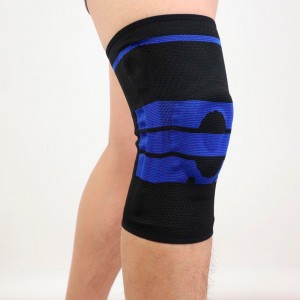 Еластичний бандаж-фіксатор для колінного суглоба Knee Support Чорно-синій L