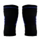 Еластичний бандаж-фіксатор для колінного суглоба Knee Support Чорно-синій L