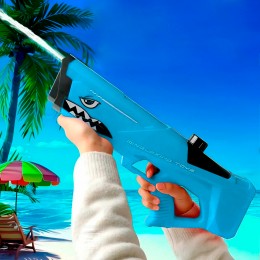 Дитячий іграшковий акумуляторний водяний бластер Waterblaster Shark C2030 Синій