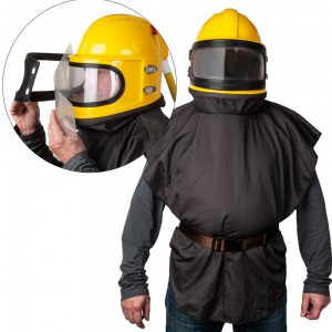 Шлем для пескоструйных работ HY-02A и HY-02B с системой вентиляции 1802 (JS) Шлем для пескоструйных работ HY-02A и HY-02B с системой вентиляции 1802 (JS)