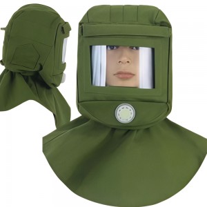 Захисна піскоструминна маска капюшон 360 °, протитуманна маска для розпилення фарб 1600 (JS)