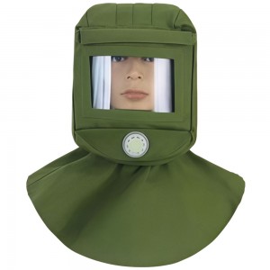 Захисна піскоструминна маска капюшон 360 °, протитуманна маска для розпилення фарб 1600 (JS)