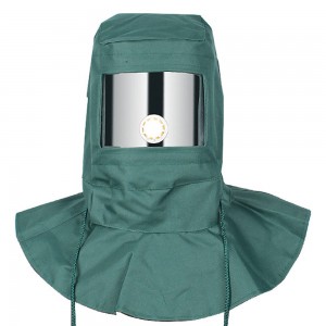 Защитная пескоструйная маска капюшон 360 °, водонепроницаемая маска для распыления красок 1600 (JS)