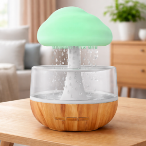 Компактний настільний краплинний ароматизований зволожувач повітря гриб RAIN HUMIDIFIER 462 (205)