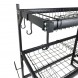 Кухонна металева полиця-органайзер Kitchen Rack 75×65×33 см, встановлення на раковину (AMN)
