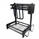 Кухонна металева полиця-органайзер Kitchen Rack 39х32х21см, встановлення на раковину (AMN)