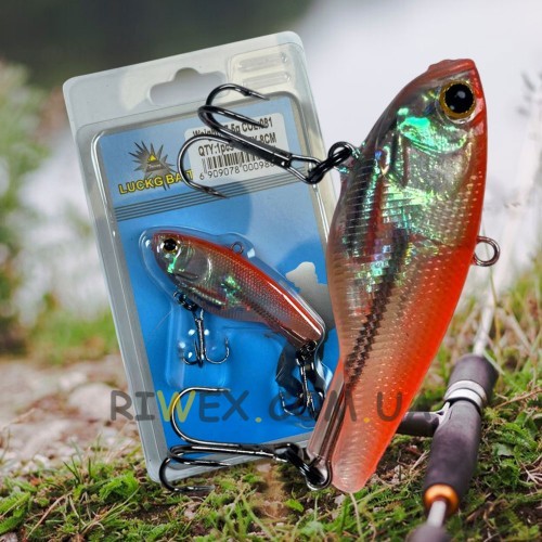 Силиконовая надежная блесна LuckG Bait 80 мм / 17,5 г / color #081 (988)
