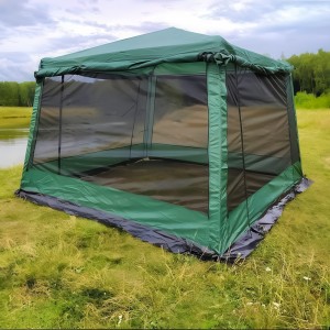 Кемпинговая палатка с москитной сеткой-стеной Xue Shan Lang 2902 "Беседка" 320х320х225 см (SHRK) Кемпинговая палатка с москитной сеткой-стеной Xue Shan Lang 2902 "Беседка" 320х320х225 см (SHRK)