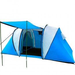 Кемпинговая палатка с тентом  Xue Shan Lang 2788 (150+150+150)x220x180 см 6,5 кг (SHRK)