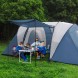 Кемпинговая палатка с тентом  Xue Shan Lang 2788 (150+150+150)x220x180 см 6,5 кг (SHRK)