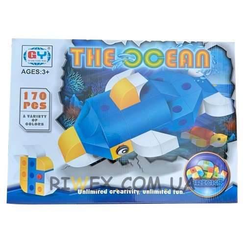 Детский игрушечный разноцветный конструктор БРИКС G63758/8033 The Ocean - 170 деталей (NI)