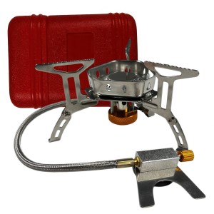 Туристическая портативная газовая плита с удлинителем в кейсе для хранения Пикник 15 см (YAB)