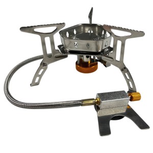 Туристическая портативная газовая плита с удлинителем в кейсе для хранения Пикник 15 см (YAB)