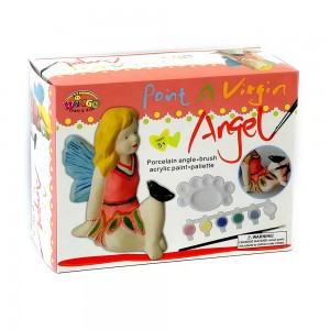 Розвиваючий набір для творчості Керамічне Янголятко-скарбничка для розфарбовування (NI)