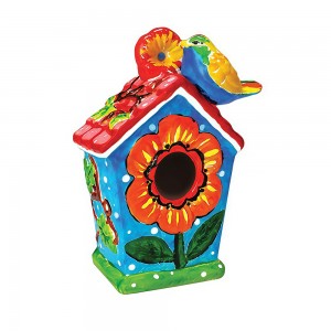 Розвиваючий набір для творчості Керамічна шпаківня WG60004 для розфарбовування (NI) Розвиваючий набір для творчості Керамічна шпаківня WG60004 для розфарбовування (NI)