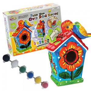 Розвиваючий набір для творчості Керамічна шпаківня WG60004 для розфарбовування (NI) Розвиваючий набір для творчості Керамічна шпаківня WG60004 для розфарбовування (NI)