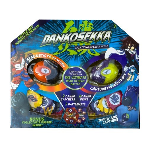 Детская соревновательная настольная игра-турнир боевой набор D2 Дракон против Быка с 2 магнитными Данко (NI)